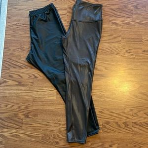 Time and tru & xhilaration faux leather leggings